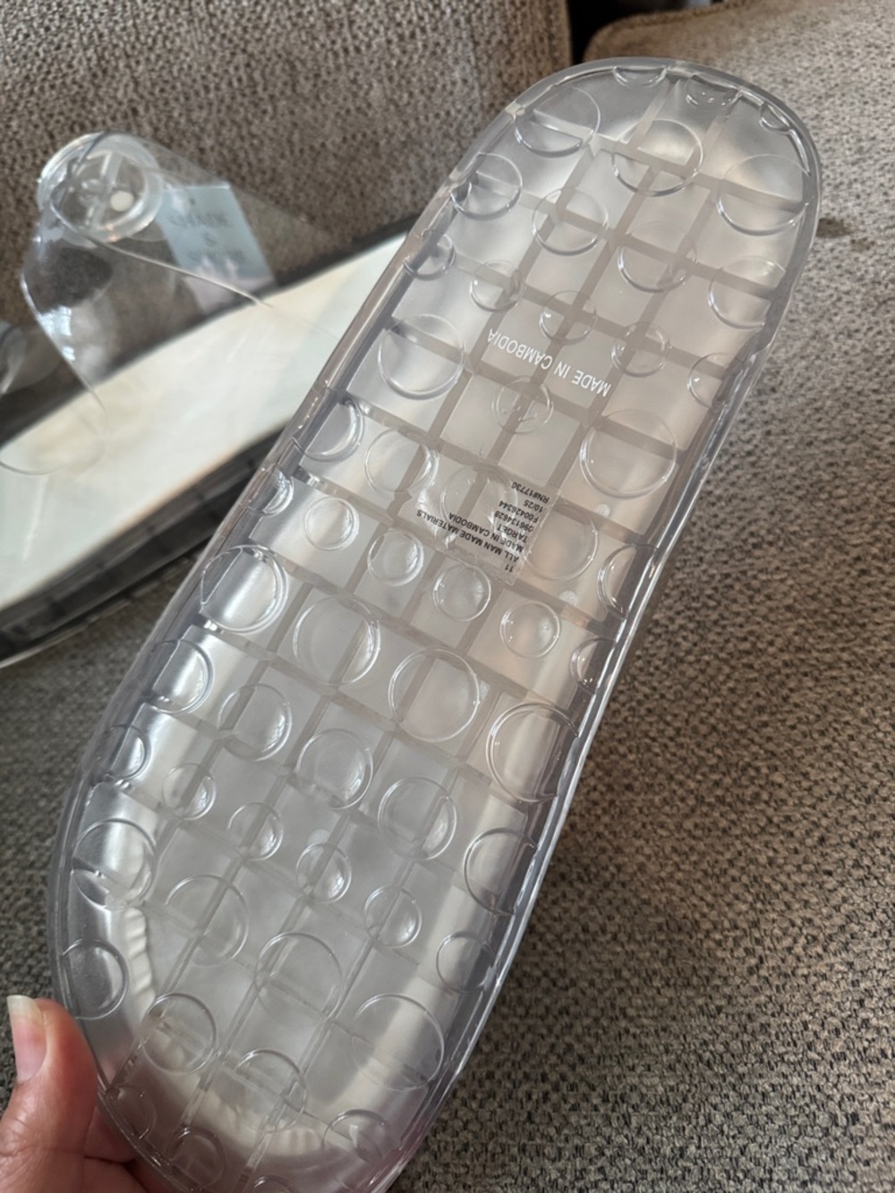 Shade & Shore Clear Double-Buckle Sandals - Picture 5 of 7